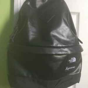 Supreme leather backpack